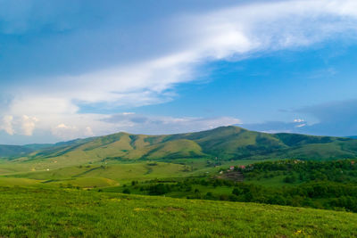 Scenic view of landscape against sky