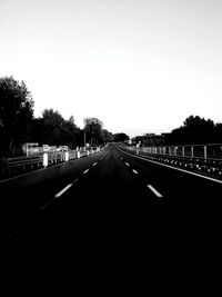 View of road against sky