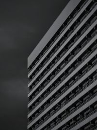 Low angle view of building against sky at night