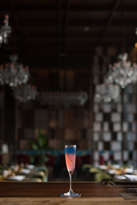 Close-up of drink on table