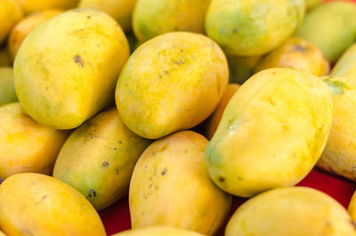 Full frame shot of mango fruits for sale at market