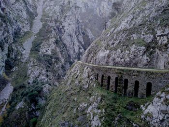 Panoramic view of mountain range