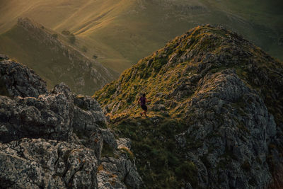 Scenic view of landscape and mountains