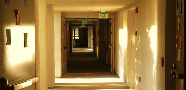 Corridor of building