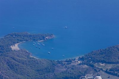 Aerial view of sea