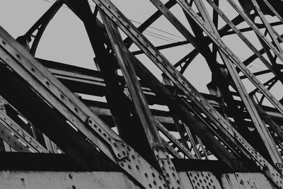 Low angle view of bridge against sky