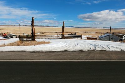 View of construction site against sky