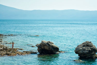 Scenic view of sea against sky