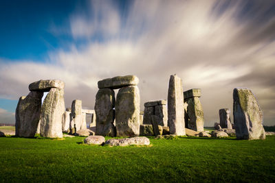 Panoramic view of monument against sky