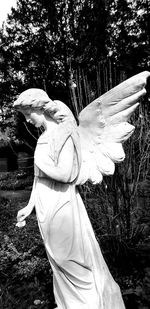 Statue of buddha against trees