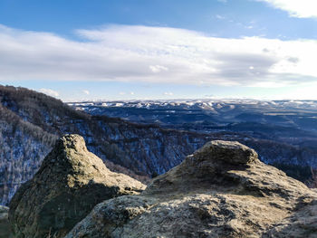 Panoramic view of landscape against sky