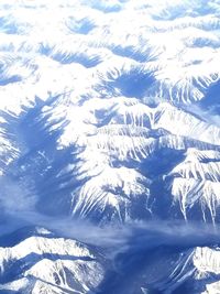 Scenic view of snowcapped mountains