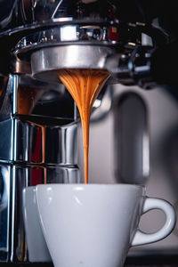 Close-up of coffee maker