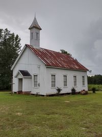 Old white church 