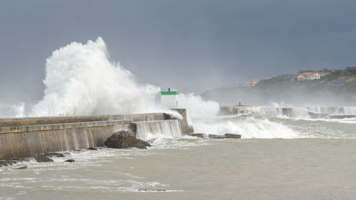 Panoramic view of sea against sky