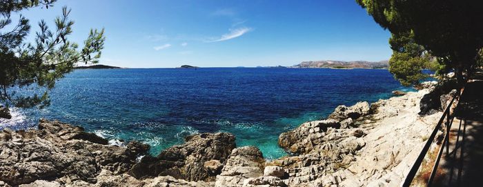 Panoramic view of sea against sky