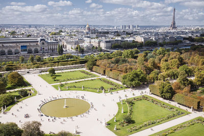 Jardin des tuileries - summer in paris, france