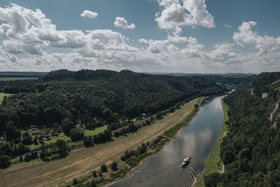 Panoramic view of landscape against sky