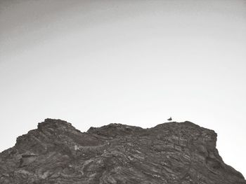 Low angle view of mountain against sky