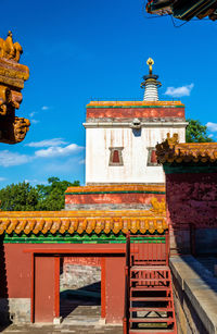 Low angle view of building against sky