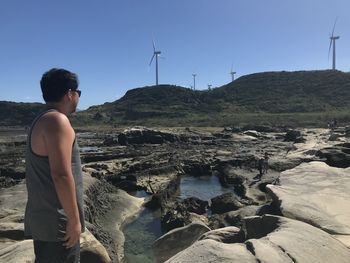 Windmills and rocks