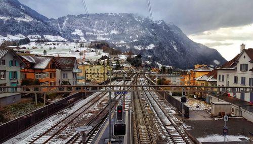 Winter snow cities