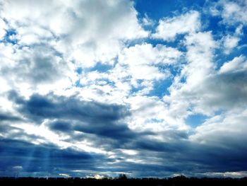 Low angle view of cloudy sky