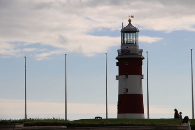 Low angle view of built structure against sky