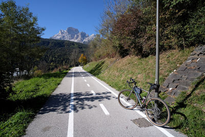 Road passing through mountains