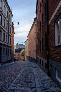 Street amidst buildings in city