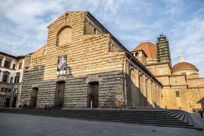 Low angle view of historic building against sky