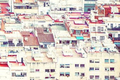 High angle view of residential building