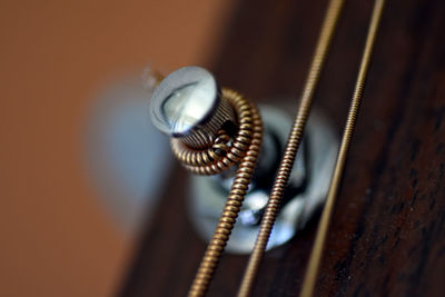 Close-up of spiral metal