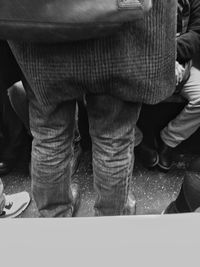 Low section of people on floor