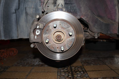 Check brake system of car