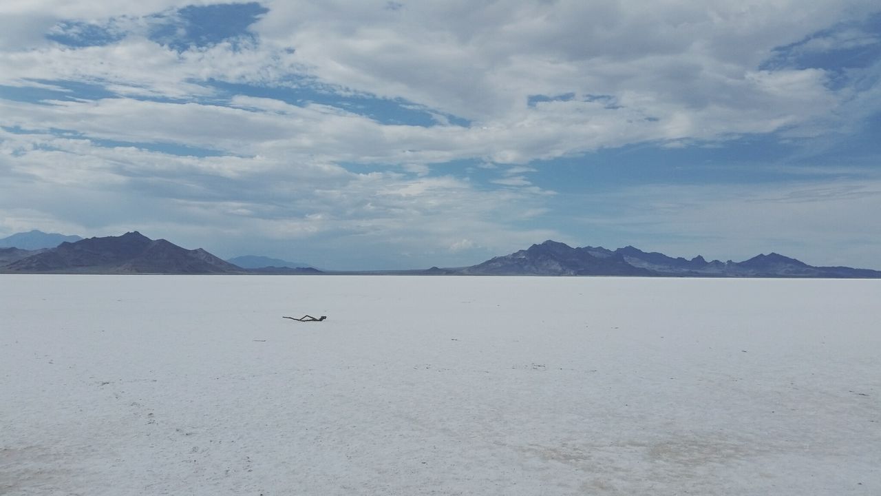 Bonneville salt flats, utah