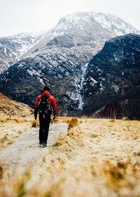 Man standing on mountain