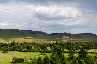 Scenic view of landscape against sky