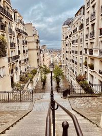 Low angle view of buildings in city