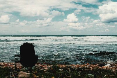 Scenic view of sea against sky