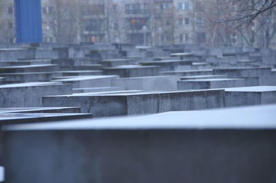 Close-up of wall by building