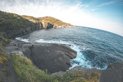 Scenic view of sea against sky