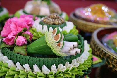 Close-up of cupcakes