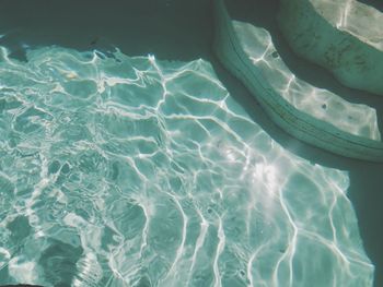 High angle view of swimming pool