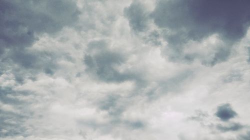Low angle view of clouds in sky