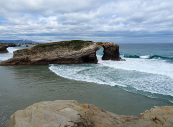 Scenic view of sea against sky