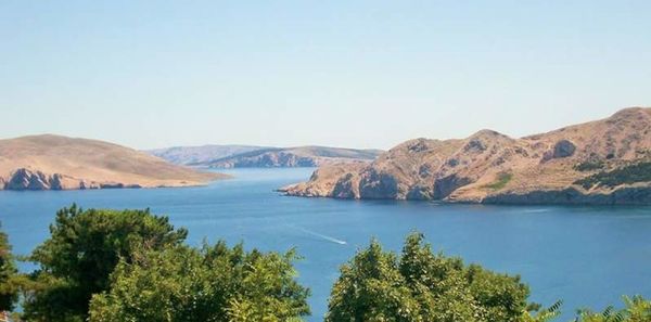 Scenic view of lake against clear sky