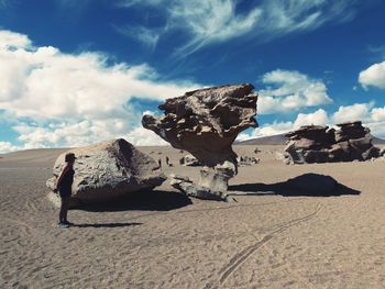 View of rocks at seaside