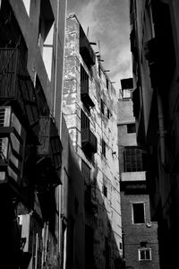 Low angle view of residential buildings