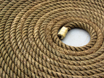 Close-up of spiral ropes